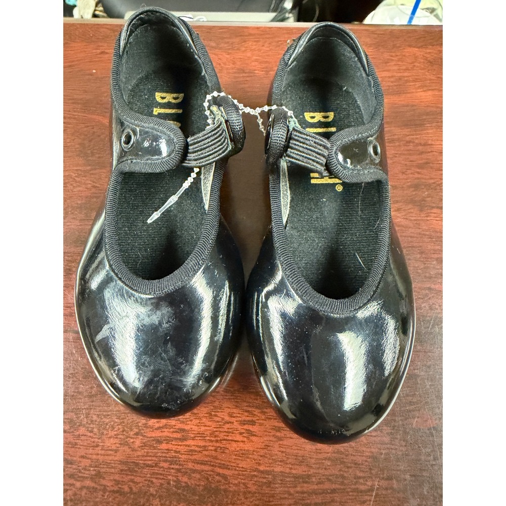 Bloch Kids Techno Tap Shoes Black Patent Mary Jane Dance Shoes Size 6 M